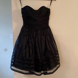 Betsy Johnson Evening Strapless Black Dress Size 0